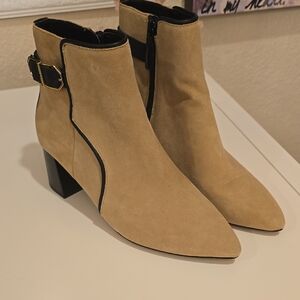 Women's Beige Ankle Boots